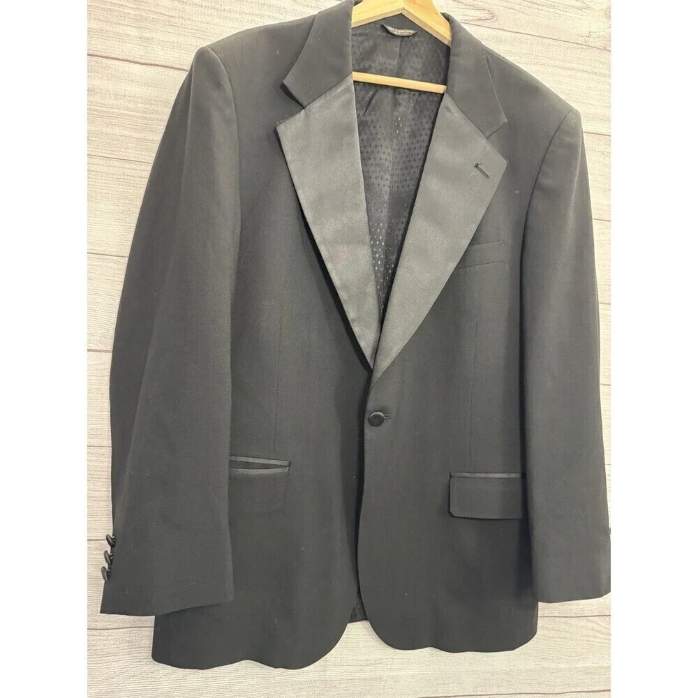 Vintage Bliss Blass Men's Wool Blazer 100% Pure Wool Large/XL Elegant Wear